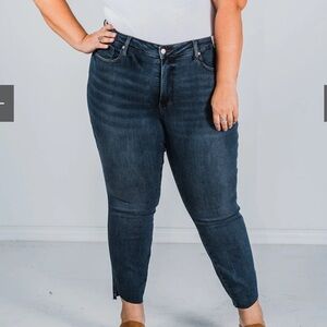 Judy Blue High Waist Tummy Control Step Hem Skinny Jeans